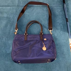 Lo & Sons  navy and black laptop bag